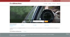 Desktop Screenshot of guiadetectives.com