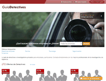 Tablet Screenshot of guiadetectives.com